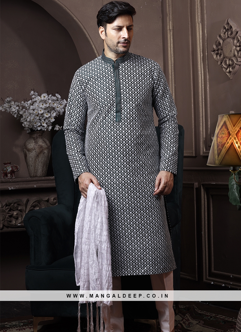 Green Outluk Vol 9 Eid Special Regular Wear Designer Plain Side Cut Kurta  Pajama 9003 - The Ethnic World