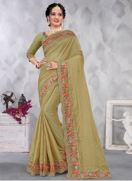 Pleasance Green Designer Saree