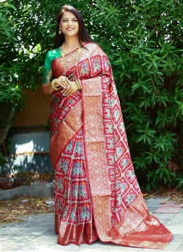 Pleasance Patola Silk  Trendy Saree