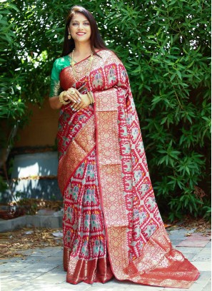 Pleasance Patola Silk  Trendy Saree