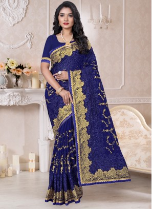 Pleasance Resham Trendy Saree