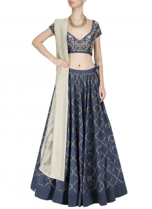 Praiseworthy Art Silk Zari Trendy Lehenga Choli