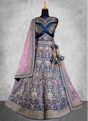 Praiseworthy Velvet Trendy Lehenga Choli