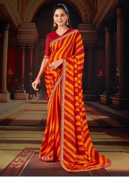 Precious Chiffon Digital Print Designer Saree