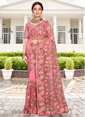 Precious Embroidered Party Trendy Saree