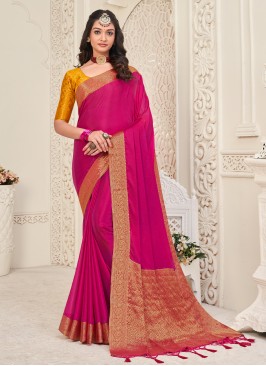 Precious Fuchsia Trendy Saree