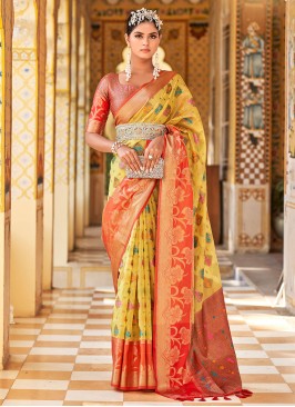 Precious Weaving Sangeet Saree