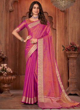 Precious Woven Khadi Silk Trendy Saree