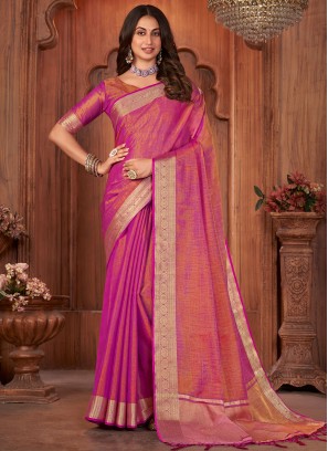 Precious Woven Khadi Silk Trendy Saree