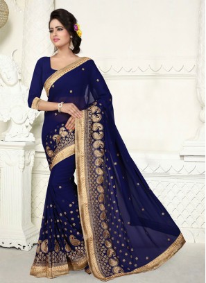 Precious Zari Georgette Classic Saree