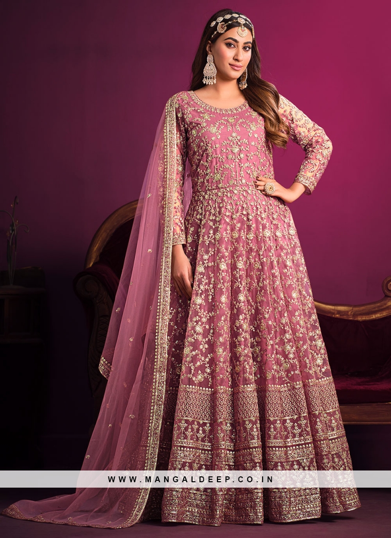 TRADITIONAL BY AASHIRWAD NET LONG GOWN STYLE PARTY WEAR SALWAR SUIT  EXPORTER - Reewaz International | Wholesaler & Exporter of indian ethnic  wear catalogs.