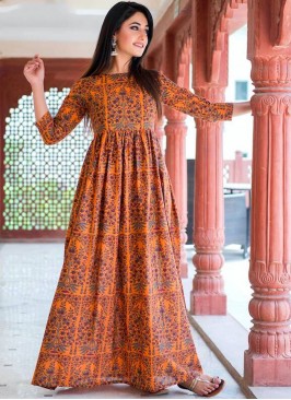 Prepossessing Multi Colour Muslin Party Wear Kurti