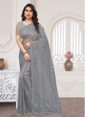 Prepossessing Net Trendy Saree