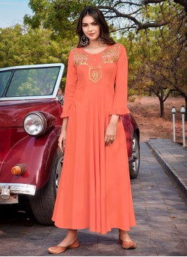 Prepossessing Rayon Designer Kurti