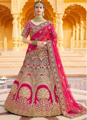 Prepossessing Velvet Embroidered Designer Lehenga Choli