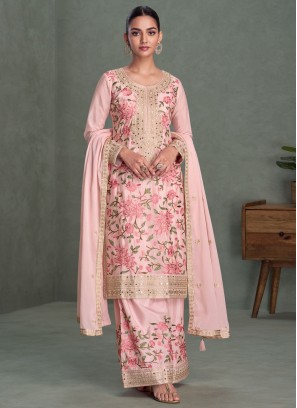 Pretty Embroidered Sangeet Readymade Salwar Suit