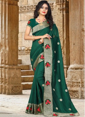 Prime Art Silk Embroidered Traditional Designer Saree