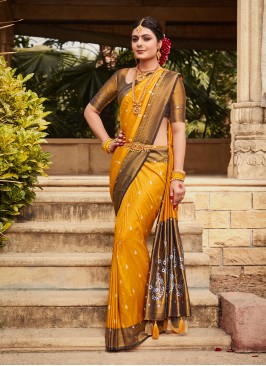 Prime Mustard Festival Traditional Saree