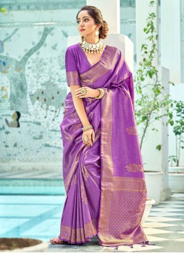Prime Purple Trendy Saree