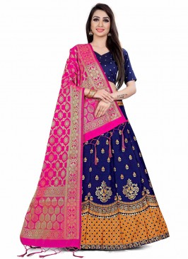 Princely Banarasi Silk A Line Lehenga Choli