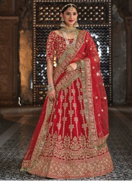 Princely Embroidered Wedding A Line Lehenga Choli