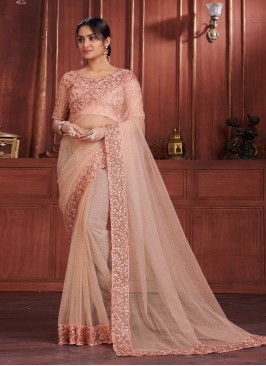 Pristine Net Contemporary Style Saree