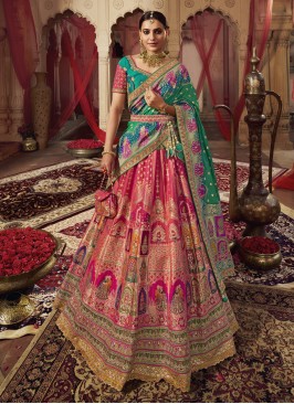 Prodigious Banarasi Silk Embroidered Lehenga Choli