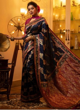 Prodigious Banarasi Silk Festival Classic Saree