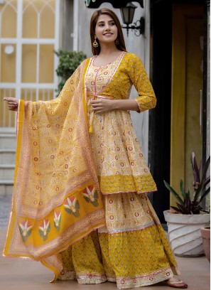 Prominent Cotton Festival Readymade Salwar Kameez