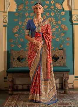 Prominent Patola Silk  Designer Saree