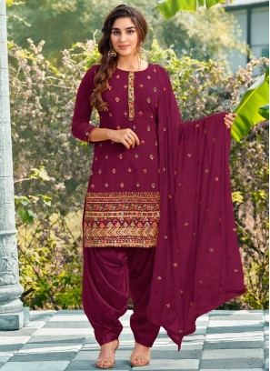 Purple Ceremonial Salwar Kameez