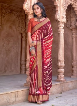 Purple Color Classic Saree