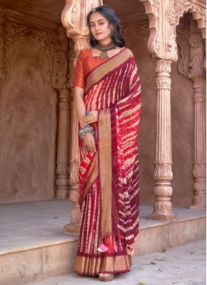 Purple Color Classic Saree