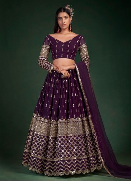 Purple Color Designer Lehenga Choli