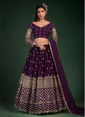 Purple Color Designer Lehenga Choli