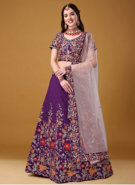 Purple Color Lehenga Choli