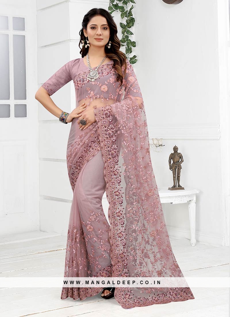 Buy Silk Indian Wear Saree In Onion Pink Color Online - SARV08411 | Andaaz  Fashion