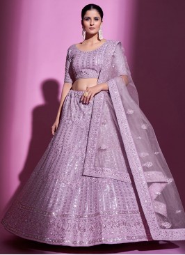 Purple Dori Work Lehenga Choli