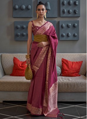 Purple Festival Trendy Saree