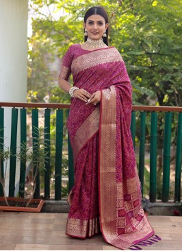 Purple Sangeet Trendy Saree