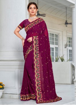 Purple Wedding Saree