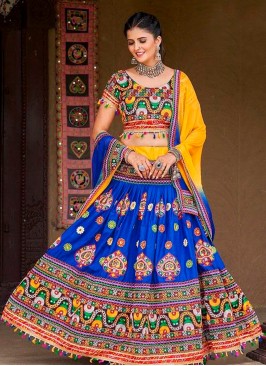 Radiant Blue Raas Leela Navratri Chaniya Choli Ens