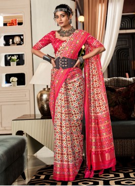 Radiant Patola Silk  Contemporary Style Saree