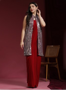 Radiant Sequins Imported Designer Saree