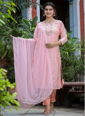 Radiant Silk Mehndi Long Length Salwar Kameez