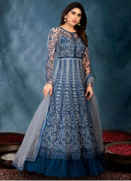 Radiant Swarovski Ceremonial Designer Floor Length Salwar Suit