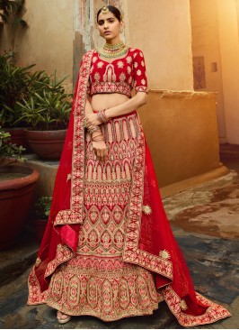 Radiant Velvet Resham Lehenga Choli