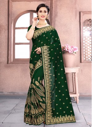 Radiant Vichitra Silk Designer Traditional Saree