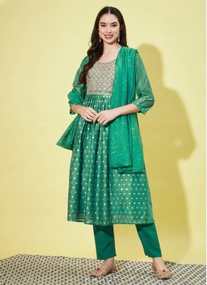 Rama Chanderi Designer Salwar Kameez