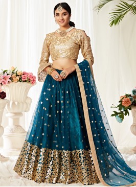 Rama Color Lehenga Choli